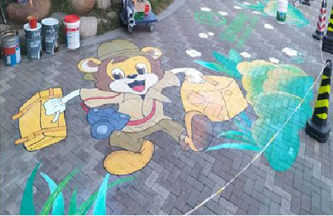 新沂夏季画地面彩绘会遇到的问题