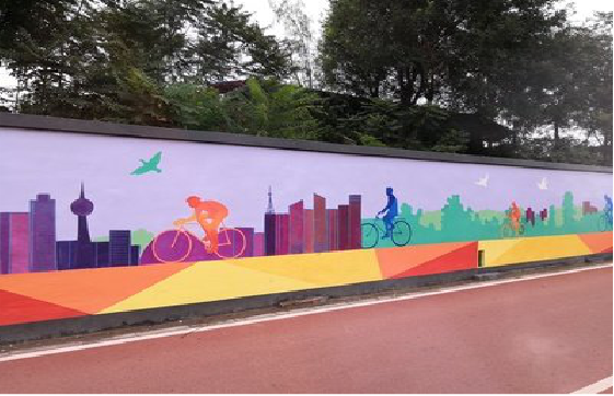 新沂墙体彩绘-围墙