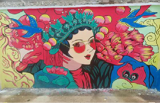 新沂墙体彩绘-网红墙