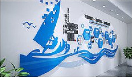 新沂海浪主题文化墙如何设计？