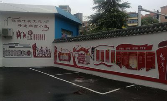 新沂社区文化墙的创意设计。