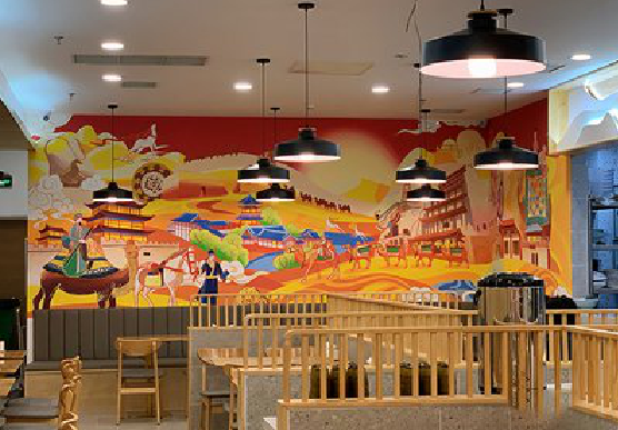 新沂商业空间彩绘介绍。