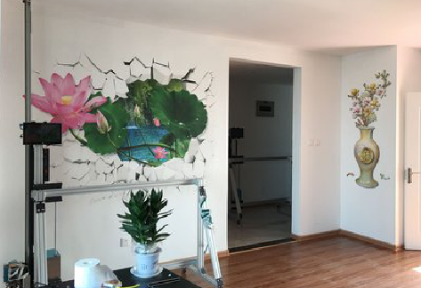 新沂墙体彩绘相比墙纸的优势。