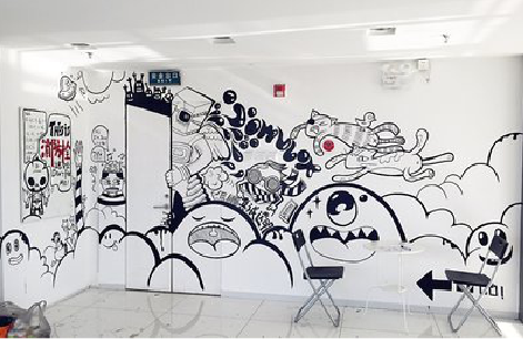 新沂手绘墙并非传统涂鸦。