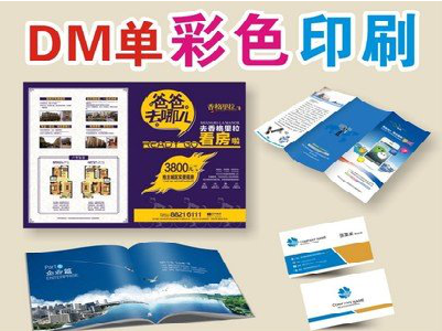 新沂单页印刷，色彩搭配简单。